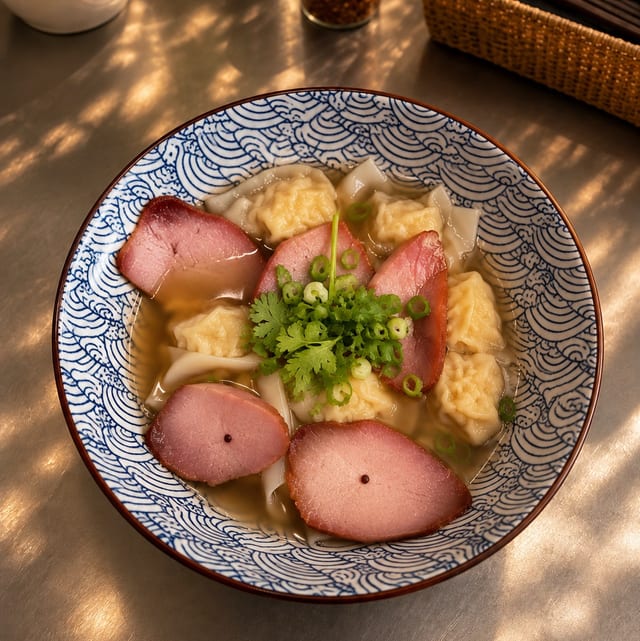 Wonton Noodle Soup.