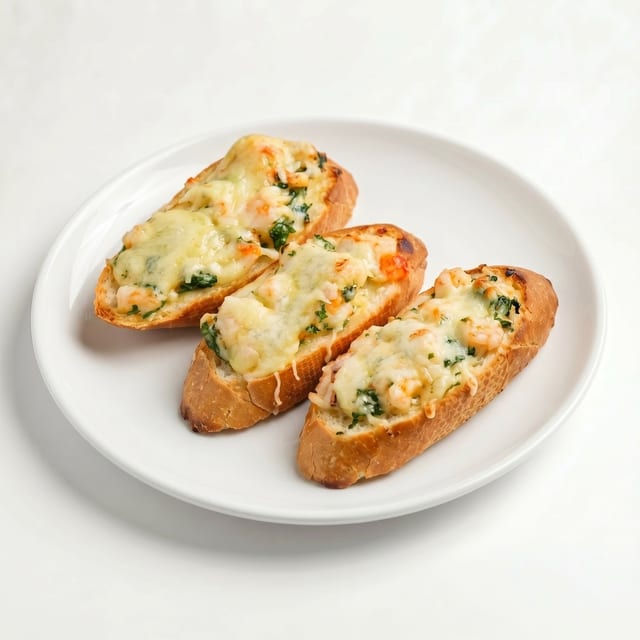 Grilled Seafood Bread.